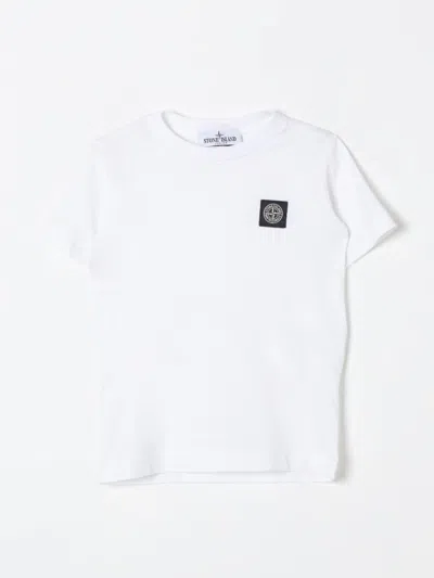 STONE ISLAND JUNIOR T-SHIRT STONE ISLAND JUNIOR KIDS COLOR WHITE,F58874001