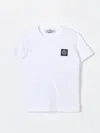 Stone Island Compass Cotton Jersey T-shirt In 白色