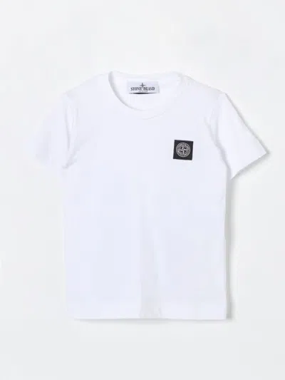 STONE ISLAND T-SHIRT STONE ISLAND JUNIOR KIDS COLOR WHITE,417190001