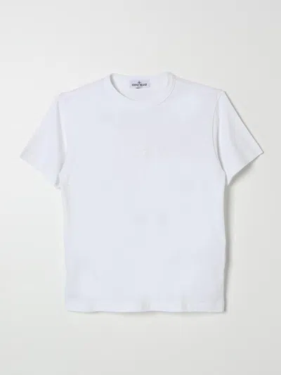 Stone Island T-shirt  Junior Kids Color White In Weiss