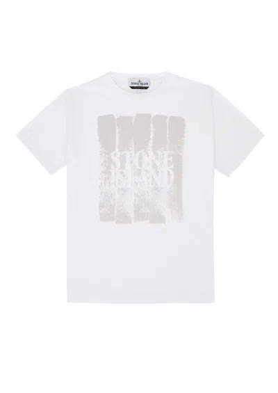 Stone Island Junior Kids' T Shirt In White