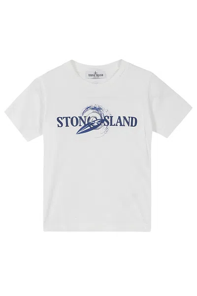 Stone Island Junior Kids' T Shirt In White