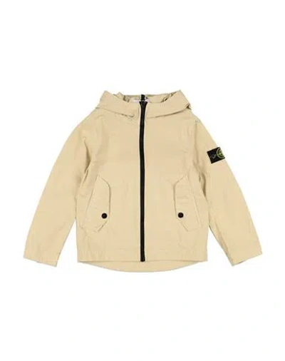 Stone Island Babies'  Junior Toddler Boy Jacket Beige Size 6 Cotton, Elastane In Brown