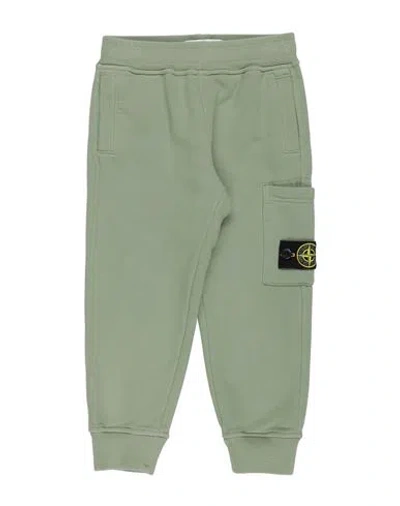 Stone Island Babies'  Junior Toddler Boy Pants Sage Green Size 6 Cotton In Burgundy
