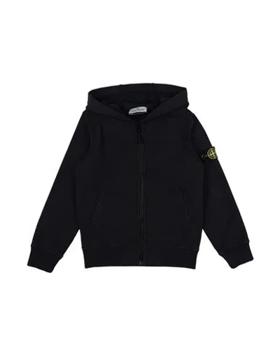 Stone Island Babies'  Junior Toddler Boy Sweatshirt Midnight Blue Size 6 Cotton In Black