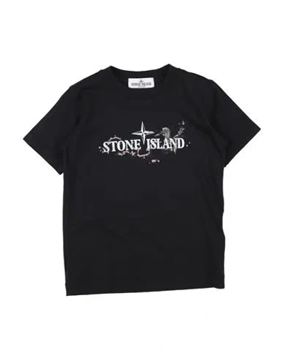 Stone Island Babies'  Junior Toddler Boy T-shirt Black Size 6 Cotton