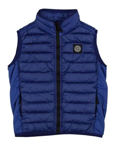 Stone Island Babies'  Junior Toddler Boy Vest Navy Size 6 Polyamide In Blue