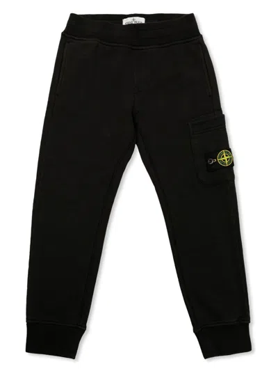 Stone Island Junior Kids' Track Pant In Black  