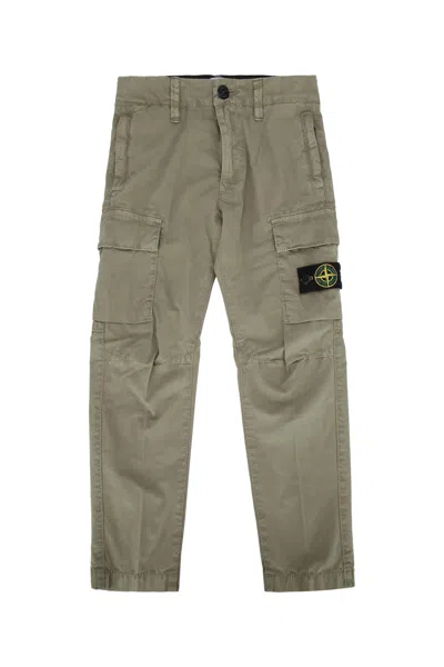 Stone Island Kids' Trousers In Mud