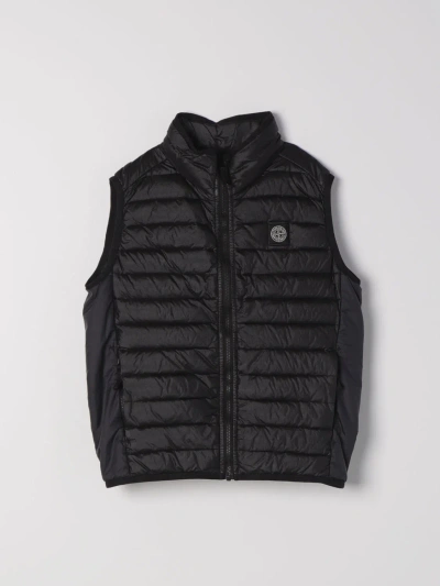 Stone Island Waistcoat  Junior Kids Color Black