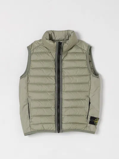 Stone Island Waistcoat  Junior Kids Color Green