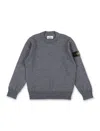 Stone Island Kids Sweaters Grey In Dark Grey