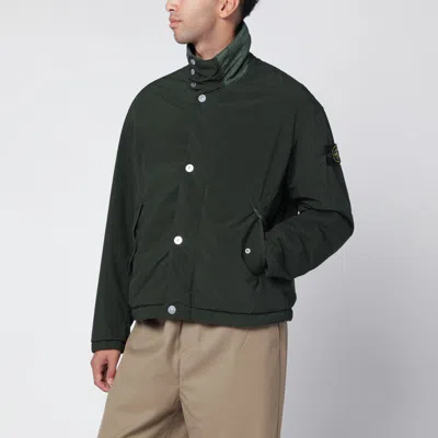 Stone Island Juniper Green Light Canvas Jacket In Multi