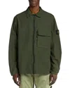 Stone Island Juniper Zip Front Shirt Jacket In Green