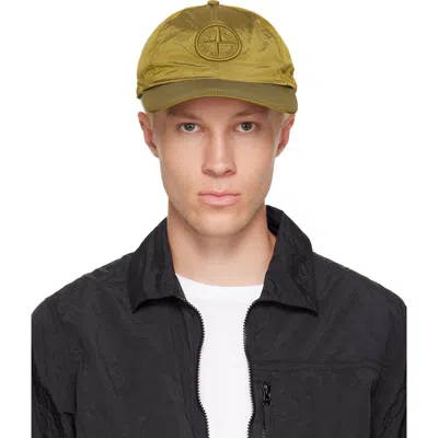 Stone Island Khaki 9100011 Nylon Metal Econyl Cap In V005r Cactus