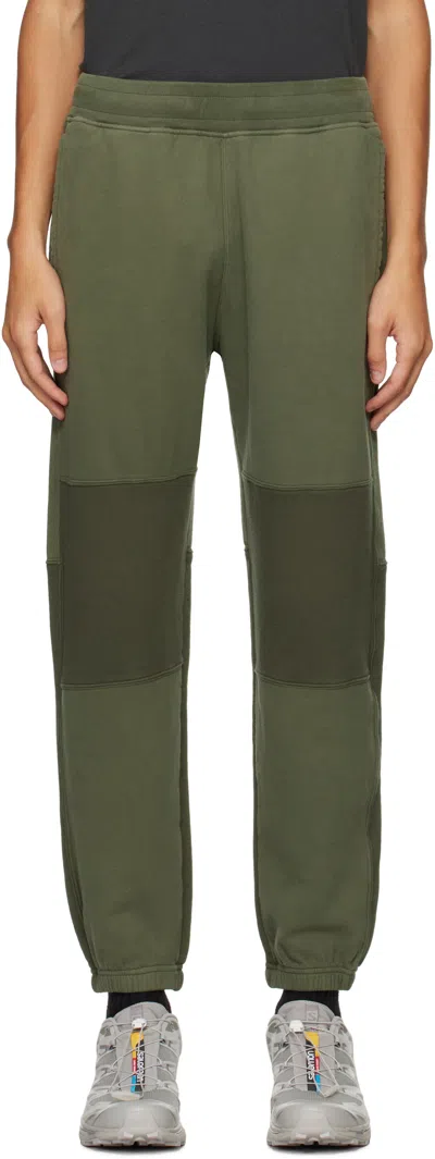 Stone Island Khaki Brushed Organic Cotton Fleece Sweatpants In V0059 Musk