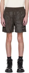 Stone Island Khaki Nylon Metal Econyl Swim Shorts In V0054 Military Green