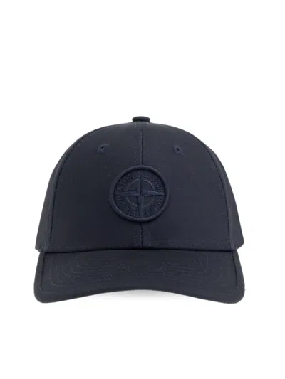 STONE ISLAND STONE ISLAND KIDS BASEBALL CAP WITH COMPASS EMBROIDERY