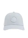 Stone Island Kids Cap With Compass Embroidery In Gray