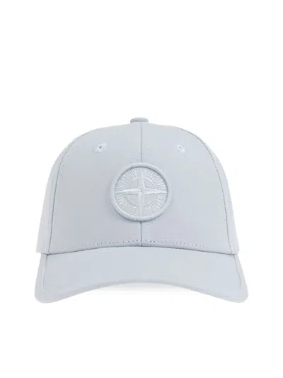 Stone Island Kids Cap With Compass Embroidery