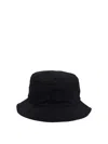 Stone Island Compass-embroidered Bucket Hat In Black