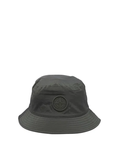 Stone Island Kids Hats In Green