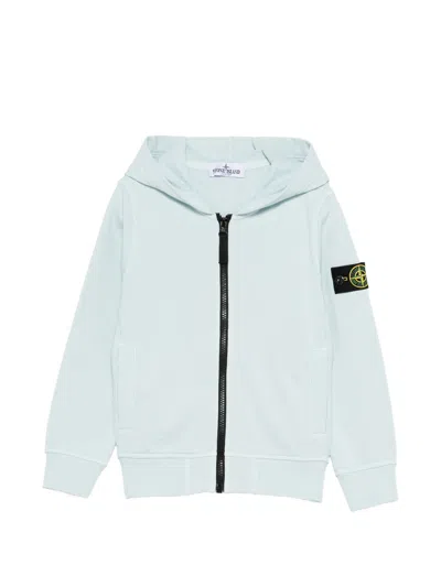 Stone Island Kids Kids' Standing Hand Pocket Sweater Mini In Blue