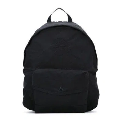 Stone Island Kids Mini Backpack In Black