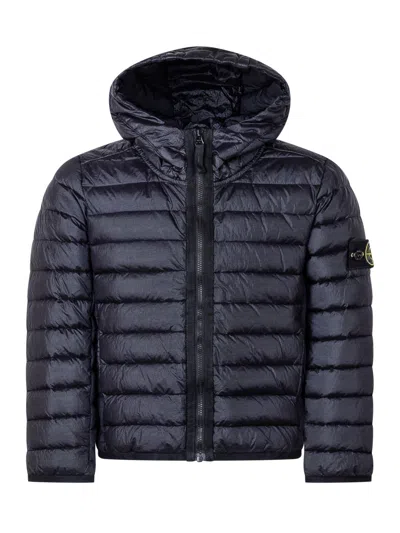 Stone Island Kids Mini Kids Jacket With Hood And Zip - Versatile Fashion Style In Multi