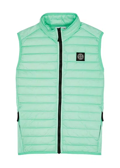 Stone Island Kids Quilted Shell Gilet (10-12 Years) In Green Light