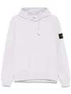Stone Island Compass-badge Hoodie In Purple