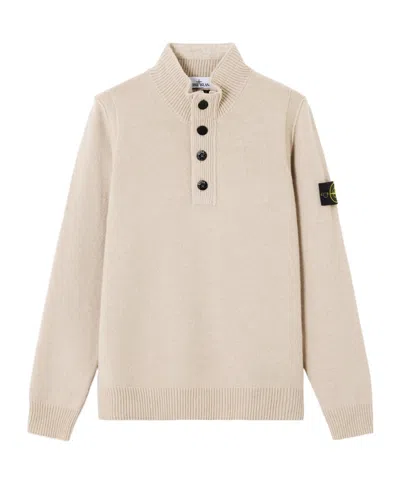 STONE ISLAND KNIT HALF-ZIP JUMPER