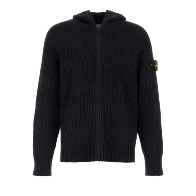 Pre-owned Stone Island Knit Hoodie 'black' | Men's Size S