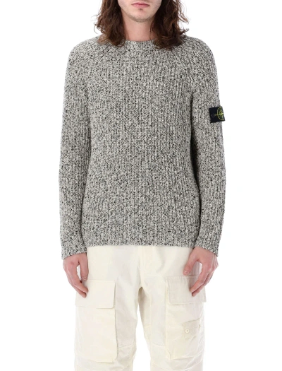 Stone Island Knit Sweater In White