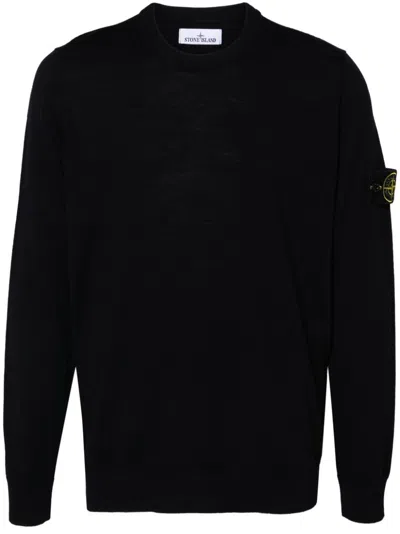 STONE ISLAND STONE ISLAND KNIT WOOL BLEND PULLOVER