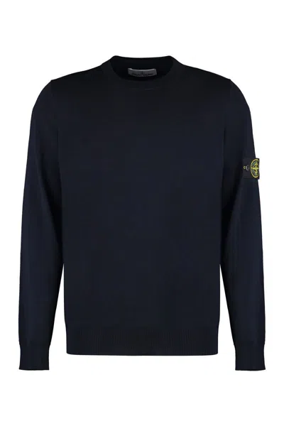 STONE ISLAND STONE ISLAND KNIT WOOL BLEND PULLOVER