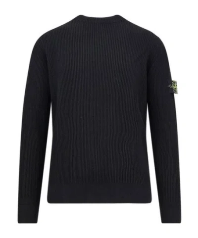 STONE ISLAND STONE ISLAND KNITTED CREWNECK JUMPER
