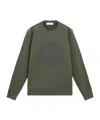 Stone Island Knitted Round-neck Sweatshirt In Green