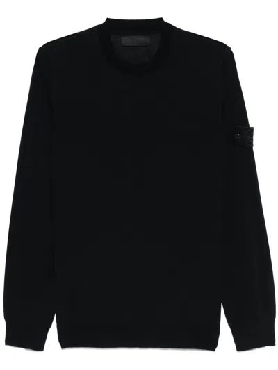 Stone Island Knitted Top In Blue