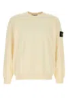 Stone Island Regular-fit Crewneck Sweatshirt With Ribbed Inserts In Neutral