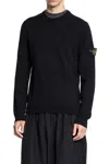 Stone Island Cotton Sweatshirt In Black