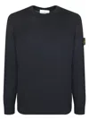 Stone Island Cotton Sweatshirt In Black