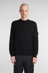 Stone Island Black Sweatshirt With Pockets And Compass Logo In Black