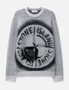 Stone Island Wool-blend Crew-neck Sweater In Grey