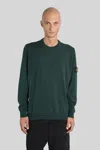Stone Island Military Green Wool Blend Sweater In Green