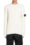 Stone Island Sweater With Brushed Texture In Neutral