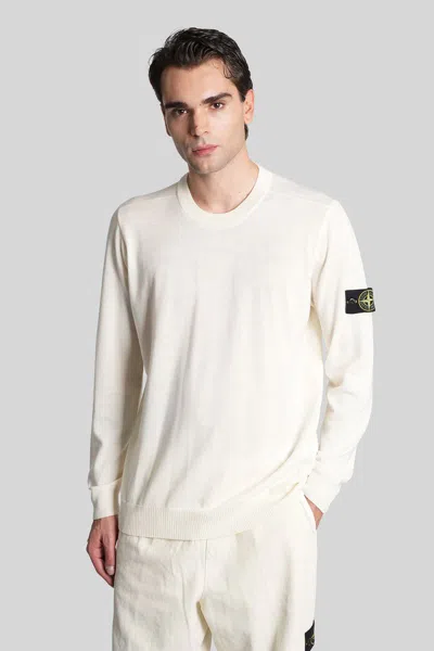 Stone Island Compass Logo-patch Sweater In Neutral