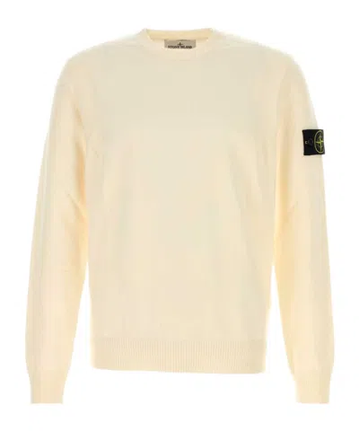 STONE ISLAND CREW-NECK COMPASS-BADGE SWEATER