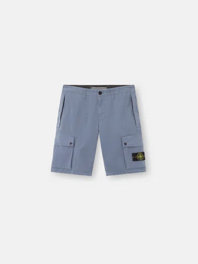 Stone Island L100011 Supima Cotton Twill Stretch-tc In Avio Blue