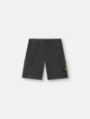 Stone Island Bermuda Shorts Black Polyamide In Black